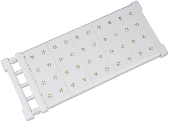 Expandable Storage Closet Rack Cabinet Wardrobe Organizer Kitchen Storage Shelf - 36cm x 42-67cm