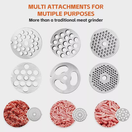 320Kg Commercial Meat Grinder Steel Electric Mincer Sausage Filler Kit