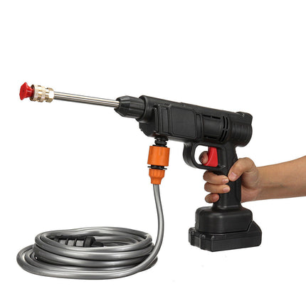 Cordless Electric High Pressure Water Spray Gun Car Washer Cleaner W/ 2 Battery