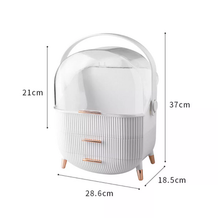 Makeup organizer for vanity Skincare Organizer for Bathroom Countertop Vanity - White