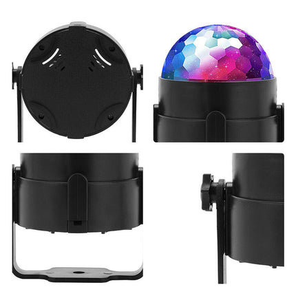 USB Mini LED Disco Lights RGB Ball Party Strobe Effect Lamp