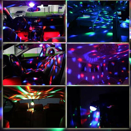 USB Mini LED Disco Lights RGB Ball Party Strobe Effect Lamp