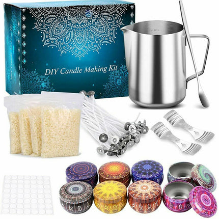 123Pcs Candle Making Kit DIY Candles Craft Tool Set Pouring Pot Wicks Wax Kit Gift