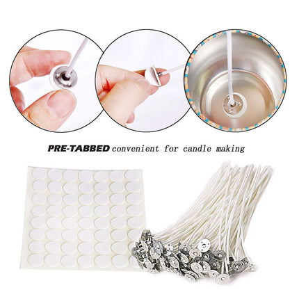 123Pcs Candle Making Kit DIY Candles Craft Tool Set Pouring Pot Wicks Wax Kit Gift