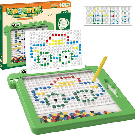 Magnetic Drawing Board Funny Montessori Kids Toy Gift Early Education Puzzle Toy - Green