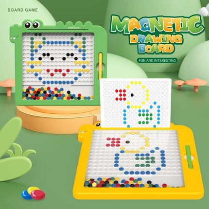 Magnetic Drawing Board Funny Montessori Kids Toy Gift Early Education Puzzle Toy - Green
