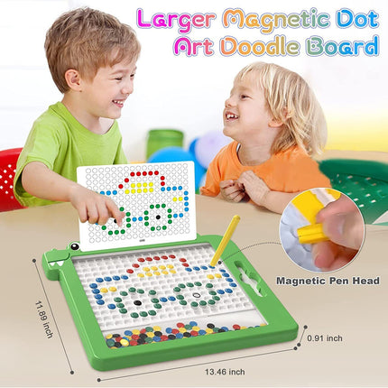 Magnetic Drawing Board Funny Montessori Kids Toy Gift Early Education Puzzle Toy - Green