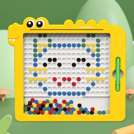 Magnetic Drawing Board Funny Montessori Kids Toy Gift Early Education Puzzle TOY~Yellow