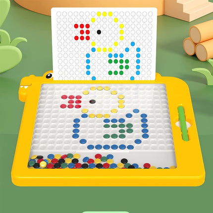 Magnetic Drawing Board Funny Montessori Kids Toy Gift Early Education Puzzle TOY~Yellow