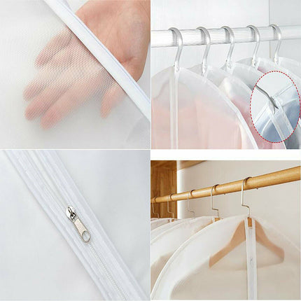 10x Dustproof Storage Bag Garment Bags Dress Cover Coat Clothes Jacket Protector-60x140cm