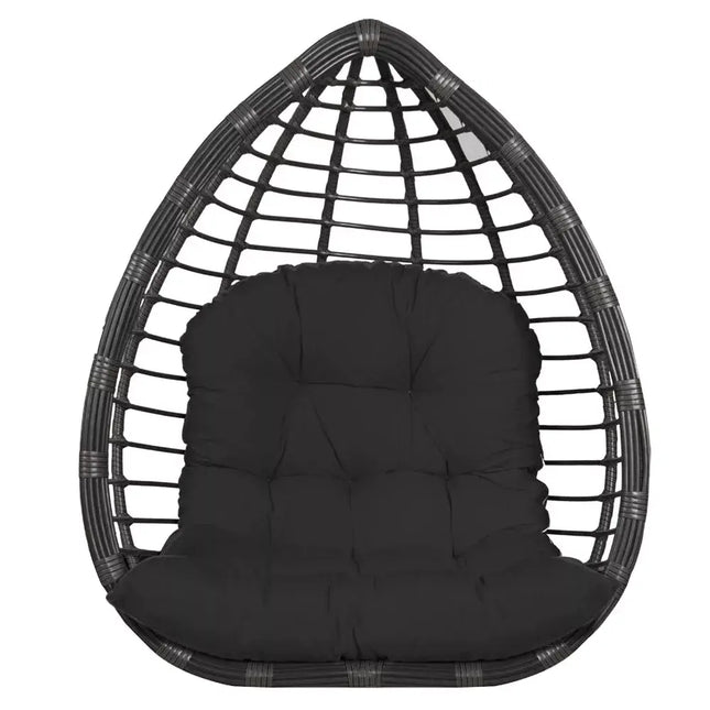 Hanging Egg Chair Cushion Sofa Swing Chair Seat Relax Cushion Padded Pad Covers - Black