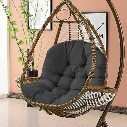Hanging Egg Chair Cushion Sofa Swing Chair Seat Relax Cushion Padded Pad Covers - Black