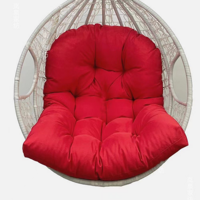 Hanging Egg Chair Cushion Sofa Swing Chair Seat Relax Cushion Padded Pad Covers~Red