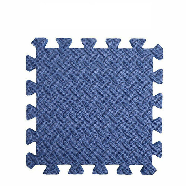 6 x Blue Interlocking Heavy Duty EVA Foam Gym Flooring Mat Floor Mats Tiles 60x60cm