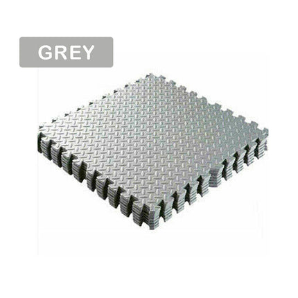 6 x Grey Interlocking Heavy Duty EVA Foam Gym Flooring Mat Floor Mats Tiles 60x60cm