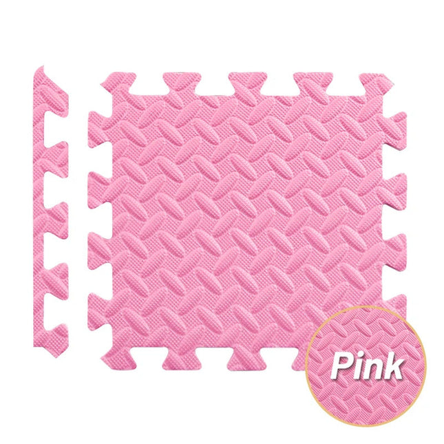 6 x Pink Interlocking Heavy Duty EVA Foam Gym Flooring Mat Floor Mats Tiles 60x60cm
