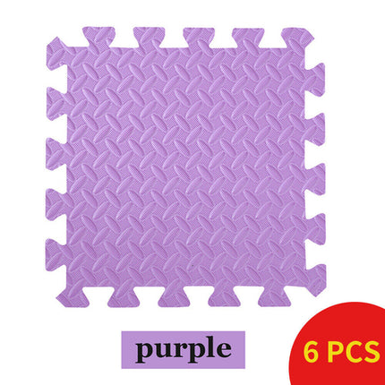 6 x Purple Interlocking Heavy Duty EVA Foam Gym Flooring Mat Floor Mats Tiles 60x60cm
