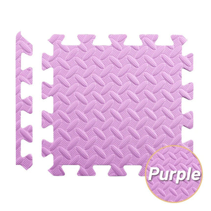 6 x Purple Interlocking Heavy Duty EVA Foam Gym Flooring Mat Floor Mats Tiles 60x60cm