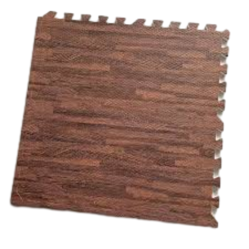 6PCS EVA Foam Tiles Dark Wood