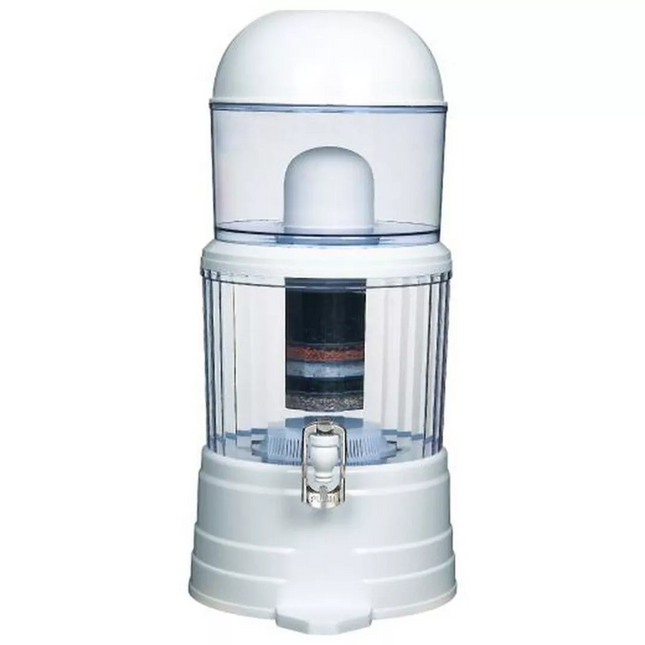 14L Benchtop 8 Stage Water Purifier Filter Ceramic Mineral Stone Carbon Filters