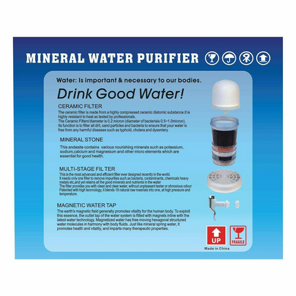 Provecta 16L Countertop Water Filter System 8-Stage Faucet Water Filtration Reduces Chlorine