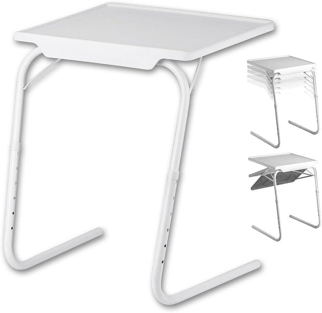 Laptop Tray Table Adjustable Foldable Portable Folding Desk Bed Mate TV Dinner