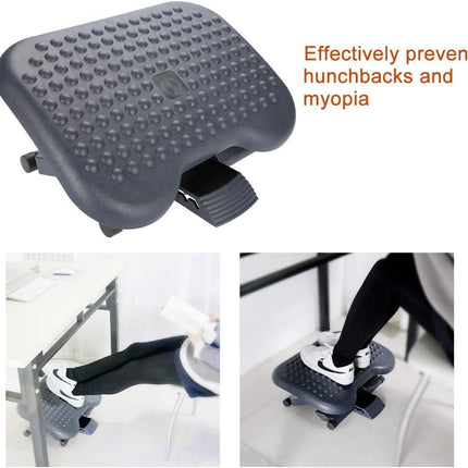 Ergonomic Footrest Under Desk - Adjustable Height and Angle -Comfy Office Foot Rest for Home and Office