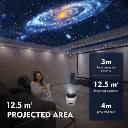 12in1 Planetarium Galaxy Star Projector 360° Rotating Nebula Projector Lamp