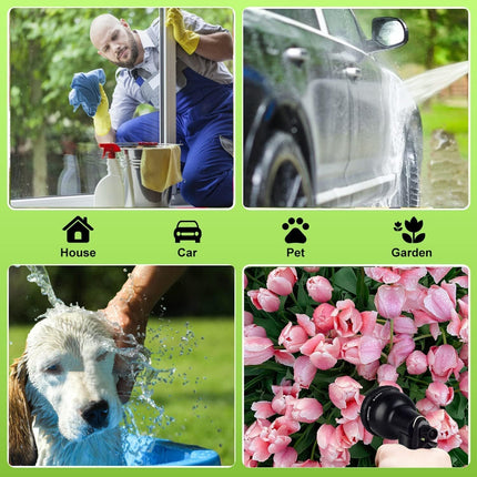 50ft Flexible Expandable Garden Water Hose Pipe Car Wash W/ Spray Nozzle Gun