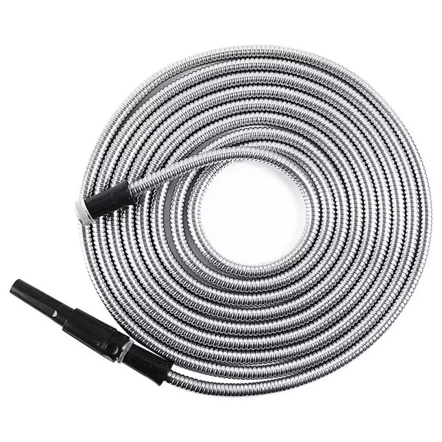 Garden Hose 100FT Flexible Lightweight Water Pipe Fabric Stainless Steel