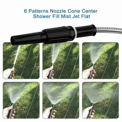 Garden Hose 100FT Flexible Lightweight Water Pipe Fabric Stainless Steel