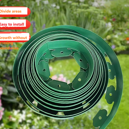 10M Fence Landscape Garden Lawn Edging Border Flexible Plant Grass Barriers~Green