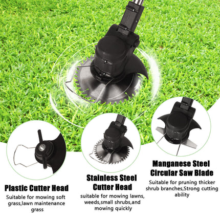 Cordless Grass Lawn Trimmer Edge Brush Cutter Whipper Snipper 2 Battery 24V