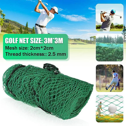 3 x 3m Golf Practice Net Training Heavy Duty Impact Netting For Golfer Outdoor