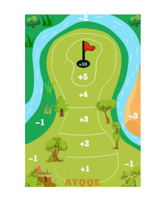 The Indoor Casual Golf Game Set Golf Putting Royale Golf Game Golf Hitting Mats