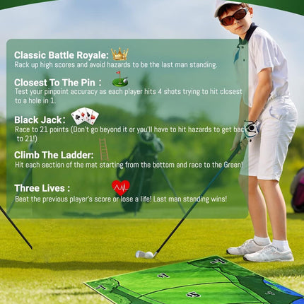 The Indoor Casual Golf Game Set Golf Putting Royale Golf Game Golf Hitting Mats