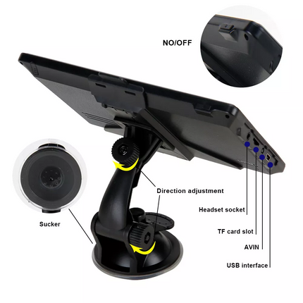 7" Portable Truck Car GPS Navigation Lifetime Free AU Map Updates Sat Nav