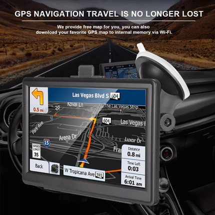 7" Portable Truck Car GPS Navigation Lifetime Free AU Map Updates Sat Nav