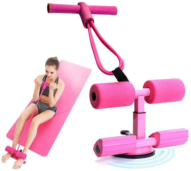 Sit Up Bar Assistant Gym Exercise Workout Equipment ~ Pink