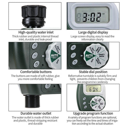 Irrigation Controller Automatic Water Tap Timer Digital Garden Watering System