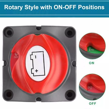 12V 24V 48V Battery Master Disconnect Switch Marine Caravan Boat Isolator On/Off