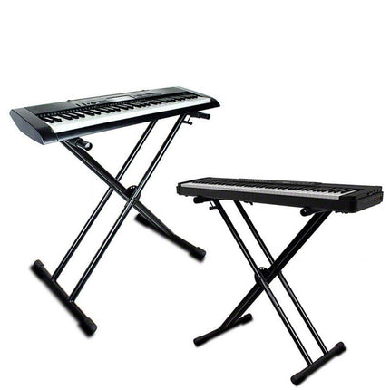 Adjustable Keyboard Stand Heights Folding Double Braced X Style Music Piano