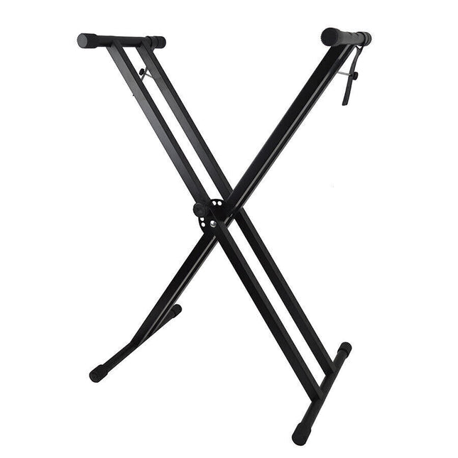 Adjustable Keyboard Stand Heights Folding Double Braced X Style Music Piano