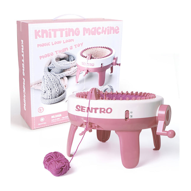 48 DIY Knitting Machine Smart Weaving Knit Rotating Kid Toy Scarf Sock Hat