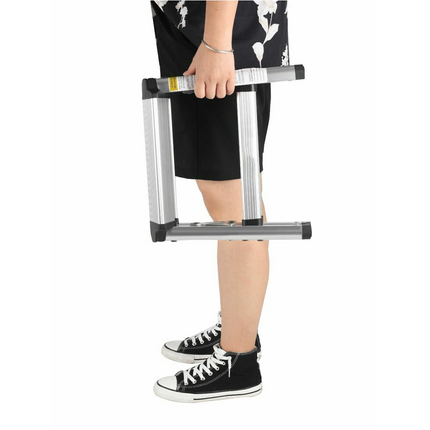 Heavy Duty 200KG Pull Out Caravan Step – Single Folding Aluminum RV Access Step