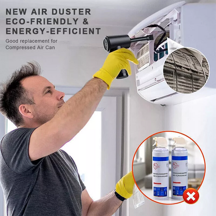 Cordless Air Duster Compressed Air Blower Car PC Cleaning Cleaner 100000RPM