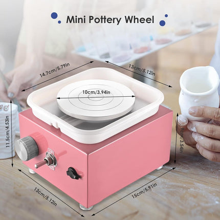 Electric Mini Pottery Wheel Pink