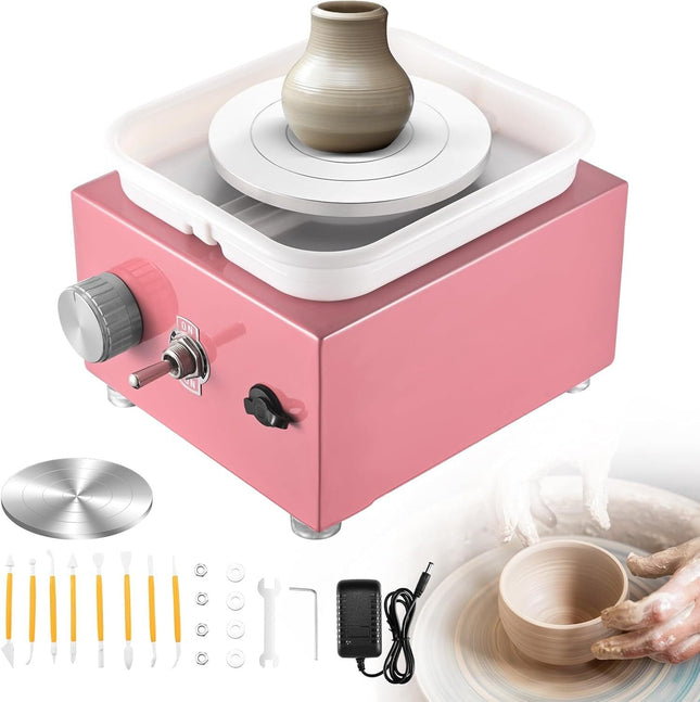 Electric Mini Pottery Wheel Pink