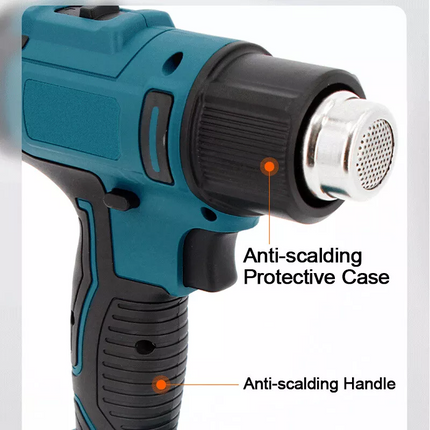 Cordless Heat Gun Hot Air Gun Temperature 50~550℃ Nozzle For Makita Battery 18V