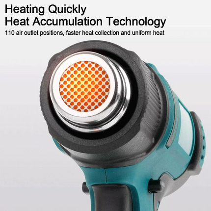 Cordless Heat Gun Hot Air Gun Temperature 50~550℃ Nozzle For Makita Battery 18V